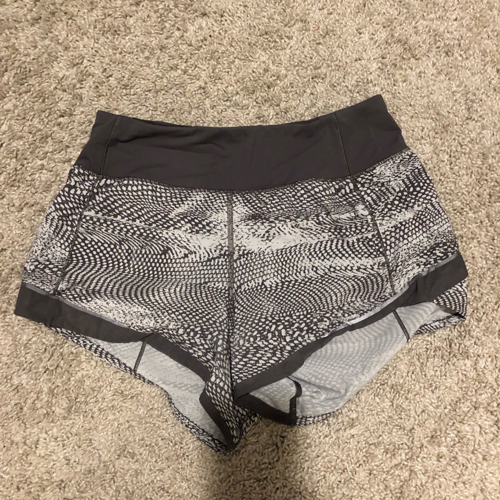 Size 2 High Waist Lululemon Running Shorts